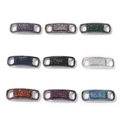 China Removable Shoe Buckle Hip Hop Jewelry Shoes Accessories Metal Colored Zircon Shoe Buckles for sale