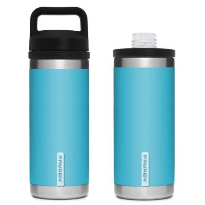 China PORTABLE 32oz 18/8 Stainless Steel Vacuum Insulation Sports Water Bottle with Leak-Proof Breath Cover and 3-Finger Handle for sale