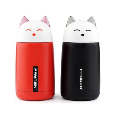 China Viable Cartoon Cute Design Double Wall Stainless Steel Vacuum Flask Sports Eco Friendly Insulated Bottle for sale