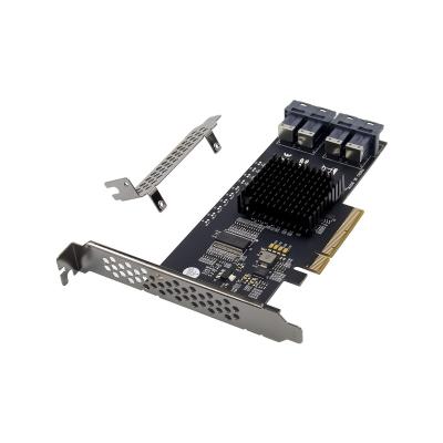 China Panto PCIE Server/PC GEN 3 X8 to 4 Port U.2 sff-8643 NVME Expansion Adapter Card with PEX8724 Chipset for sale