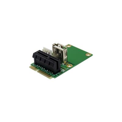 China Laptop Panto mini pcie to pcie x1 adapter bridge converter card for sale