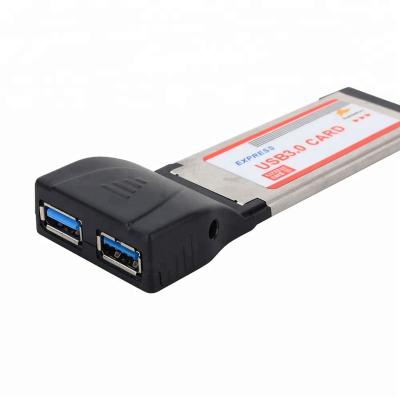 China Laptop PCBA+Aluminum ExpressCard 34mm To Dual USB 3.0 Adapter 5Gbps Converter Card for sale