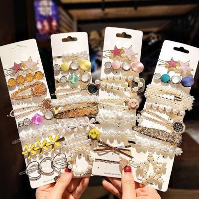 China Girls Hair Decoration Pearl Hair Clip Barrettes For Women 2022 Girl Hairpins Hair Clips Hair Clips Elegant Acrylic Hair Jewelry Hair Accessories for sale