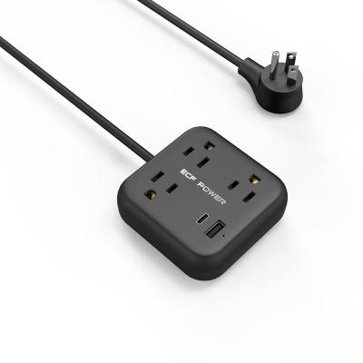 China US Commercial Power Strip Extension Cord 1 USB 1 Type C PD 20W Socket Home Office Party USB Power Adapter for sale