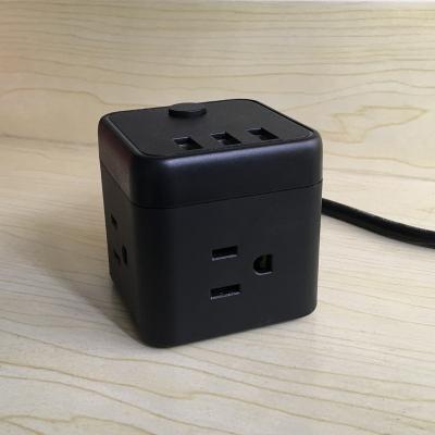 China Recognition Intelligent Factory Plug USB Extension Socket 3AC Outlet Cube Direct Universal Power Strip for sale