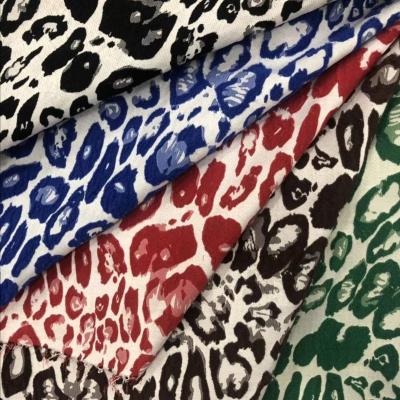 China Sustainable Leopard grain design  Fashion Woven Jacquard brocade fabric  for dress garment for sale