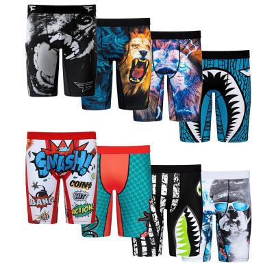 China 2022 ETH KUAYUE IKA Antibacterial Boxers Trunks Custom Logo Polyester Middle Plus Size Boxershorts Printed Mens Underwear Boxer Shorts for sale