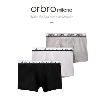 China 2022 new high quality orbro men underwear antibacterial breathable cotton boxer briefs short briefs 100%cotton for sale