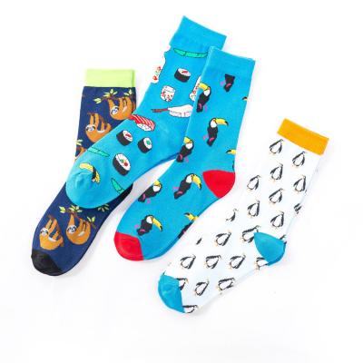 China QUICK DRY Animal Socks Fashion Pattern Super High Quality Jacquard Custom Wonder Funny Cotton Vivid Color Happy Thermal Socks for sale