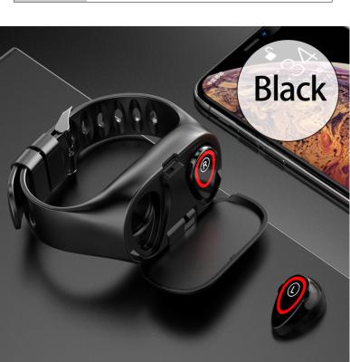 China Newest M1 In-ear AI Smart Watch With Rate Monitor Smart Wristband Long Time Wireless Heart Earphone Sports Watch Men for sale