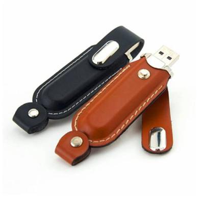 China Cheap Low Cost Leather Pen Drive 8GB 16GB 32GB 64GB 128GB USB Leather Drive Stick for sale