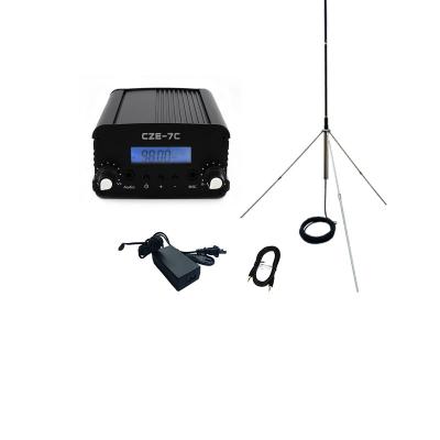 China Professional Small Broadcast FM Audio Transmitter 1W / 7W 7Watts Broadcast Radio Station for sale