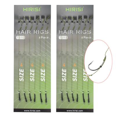 China Hirisi Carp Fishing Ready Made Hook Link Tied Rigs Carp Terminal Tackle Ready Made for sale