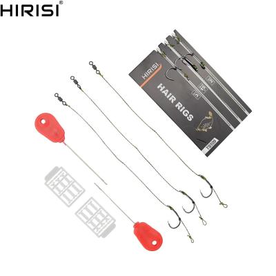 China Hirisi Carp Fishing Hair Rigs Set Carp Terminal Tackle Kit Ready Made Rigs With Free Needle Boilie Bait Rig Ready Rig for sale