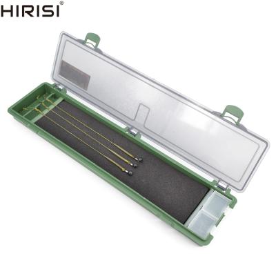 China Hirisi Carp Fishing Tackle Box Plastic Straight Hair Rig Board with Pins Carp Fishing Rig Box Wallet Rig Storage Box for sale