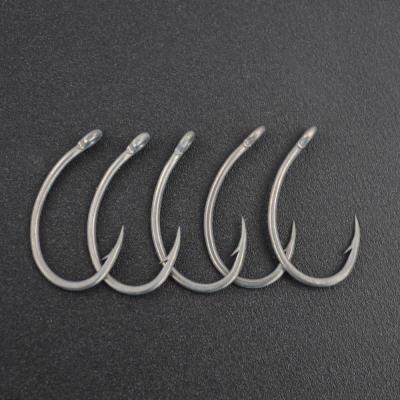 China Hirisi B8011 Stainless Steel Barbed Hooks High Carbon Carp Hooks Pack With Original Box Retail Fishhook for sale