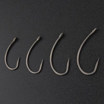 China Hirisi B8004 Carp Fishing Hook Non-Burr Fishing Hooks Barbless Coating High Carbon Steel Non-Burr for sale