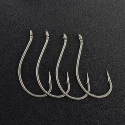 China Hirisi B8015 High Carbon Steel Barbed Hooks Carp Hooks Pack Carp Fishing Tackle Accessories Barbed Hooks for sale