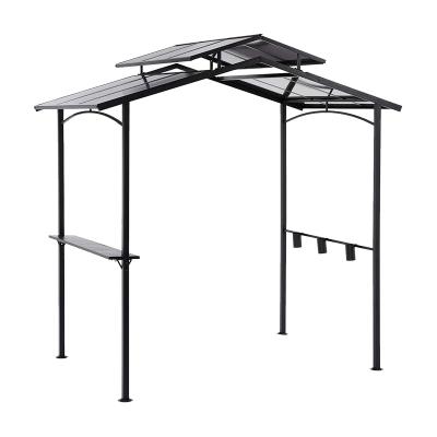 China Wholesale Price Hot High Quality Outdoor BBQ Factory BBQ Party Sale Garden Steel Grill With PC Panel Outdoor Backyard Gazebo for sale