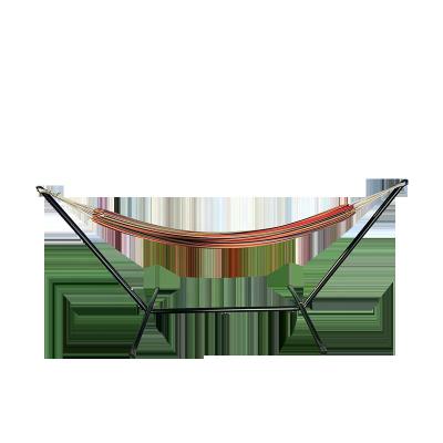 China Wholesale Nylon Canvas Hammock Bed Steel Hanging Portable Outdoor Yard Camping Beach Hammock Hanging for sale