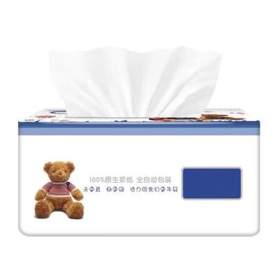 China Soft High Quality Tissue Box Tissue Package Tissue Paper Facial Tissue for sale