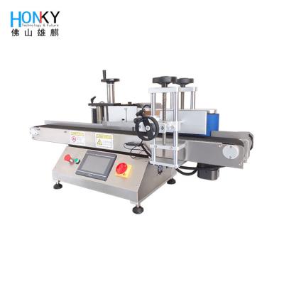 China Desktop Automatic Round Bottle Labeling Machine For Filling Packing Machine Suppliment for sale