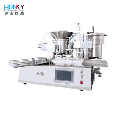 Cina Desktop Automatic 5ml Liquid Essential Oil Filling Capping Machine con pompa di riempimento a pistone in ceramica in vendita