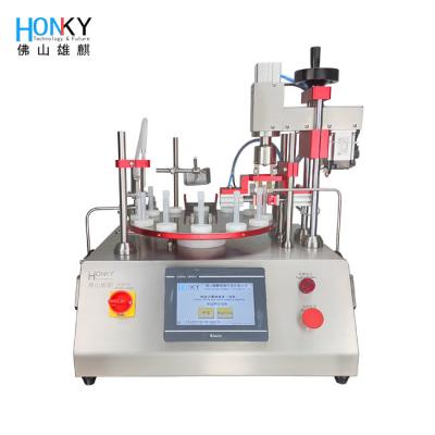 China 2400Bph Small Bottle Desktop Filling And Capping Machine Desktop Filler With Ceramic Pump For Small Perfume Filling for sale