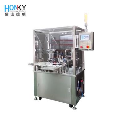 China Full Automatic 10ml Vial Filling Capping Machine With Automatic Cap And Plug Feeding Disk Pharma Industry Packing for sale