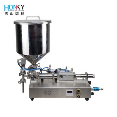 China Full Electric 1800 BPH Piston Liquid Filling Machine Desktop Design for sale