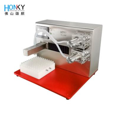 China Desktop XY Axis Disposable E-Cigar Liquid Filling Machine With 2 Ml Liquid Filling Pump For E Liquid Filling for sale