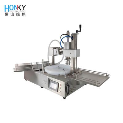 China 10ml Vial Desktop Type Ceramic Pump Filling Machine For Liquid Dressing for sale