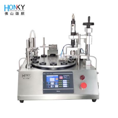 China Desktop Semi-Automatic Vape Oil Liquid Filling And Capping Machine With Ceramic Piston Filling Pump System For Oil Fill for sale