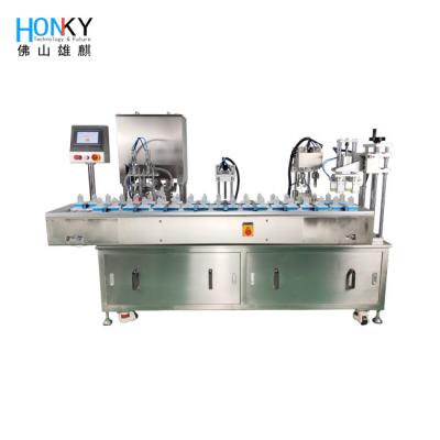 China 2400 BPH Cosmetic Cream Filling Machine Glass Mini Bottle Filler for sale