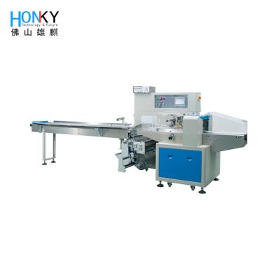 China Pillow Type Horizontal Biscuit Packing Machine Cookies Chocolate Bar Pillow Packaging Machine for sale