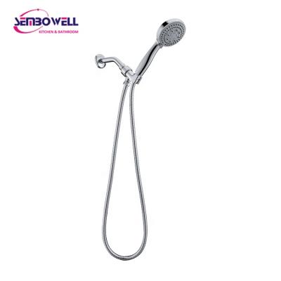 China Without Diverter Watermark 5-Function Hand Held Shower Set With Bracket And Shower Hose for sale