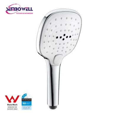 China 2021 Wholesale Bathroom Hand Held Plastic Rain 3-Function Handheld Shower Head Without Switch for sale