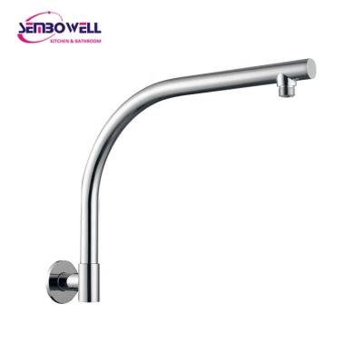 China Sembowell Bathroom Brass Free Round Chrome Wall Rain Shower Arm And Flange for sale