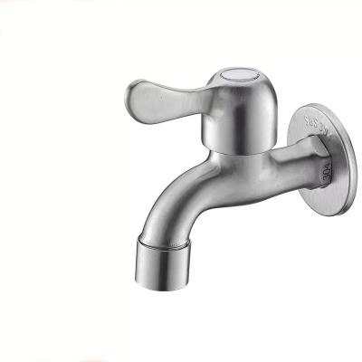 China Other 2023 Hot Sale 304 Stainless Steel Faucet Garden Water Tap Stainless Steel Bibcock for sale