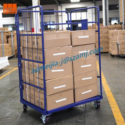 China Storage Factory Sale Logistic Warehouse Equipment Steel Rolling Cage Trolley for sale