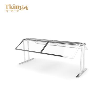 China Hotel Restaurant Buffet Sneeze Guard Efficient Table Divider Clear Acrylic Shield for sale