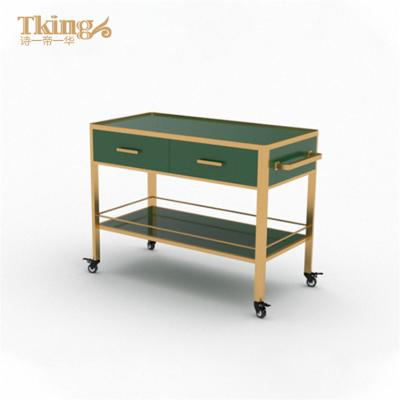 China Light Luxury 5 Star Style China Direct Selling Hotel Apartment Kitchen Equipment Serving Trolley for sale