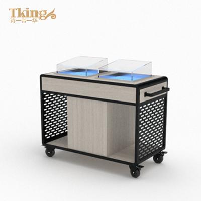 China Zen Yue Style Tking Brand Food Service Seafood Cart For Hotel Restaurant for sale