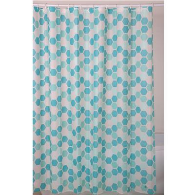 China Fancy Sustainable Plastic Bathroom Shower Curtain Washable Shower Curtain for sale