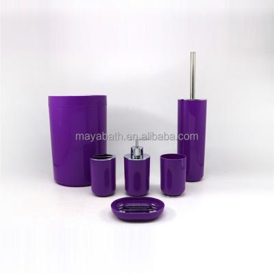 China Modern Bathroom Set Manufacturer For Sale Plating Four-Piece Set Plastic Modern Kitchen Dining Room Easter Day Christmas Halloween for sale