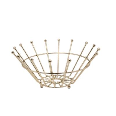 China Sustainable Morden Home Iron Fruit Basket Organizer Kitchen for sale