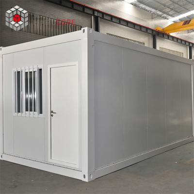 China 20ft 40ft Empty Eco - Type Steel Frame Movable Container House With Container Flat Pack for sale