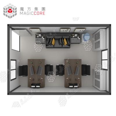 China Factory Custom Movable Container House 20 Feet 10 Feet Container Office For Project Guvernamental for sale