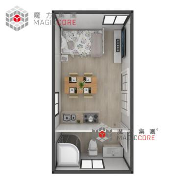 China Sandwich Panel container modular container Homes 20ft detachable container house for residential buildings for sale