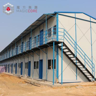 China Luxury 2 Floor Fireproof Safe Prefabricated Steel Homes 4 Bedroom Modular Mobile House Te koop